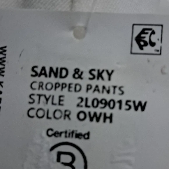 Karen Kane Plus Size Sand & Sky Cropped Pants